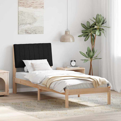 Bed Frame with Headboard Brown 75 x 190 cm Solid Pine Wood