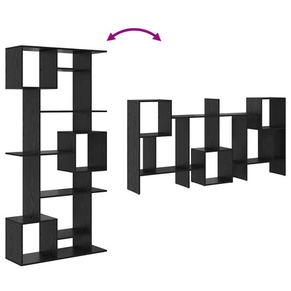 Book Cabinet Black oak 92 x 29 x 188 cm Engineered wood