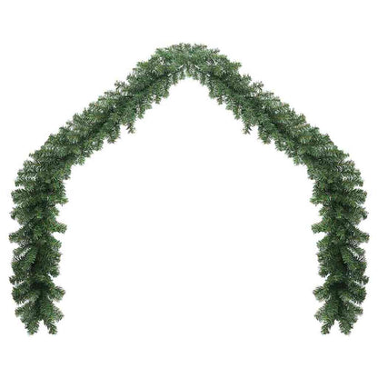 Christmas Garland 2 pcs Green 20 m PVC