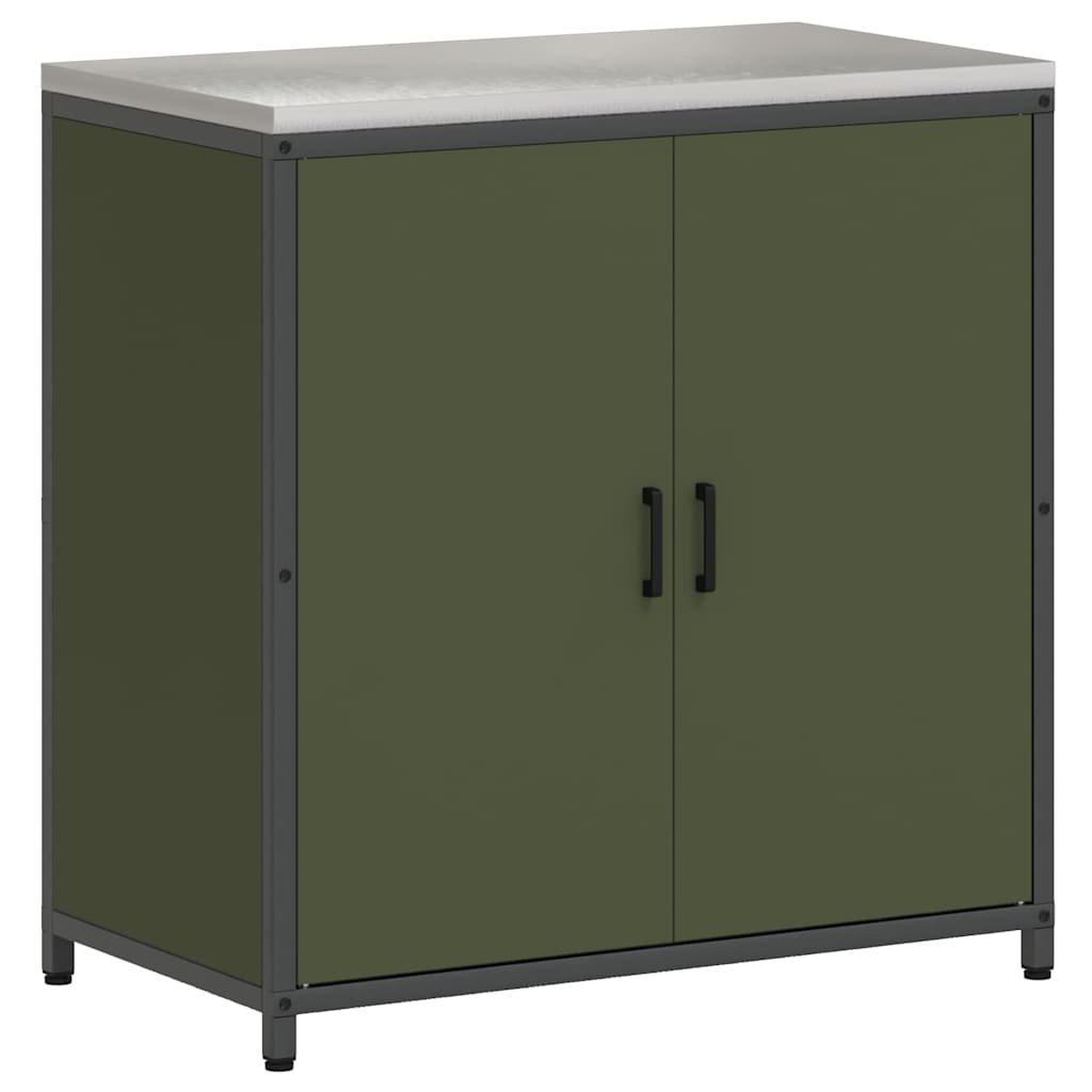 Kitchen Storage Set 2 pcs Olive Green 180 x 50 x 92 cm