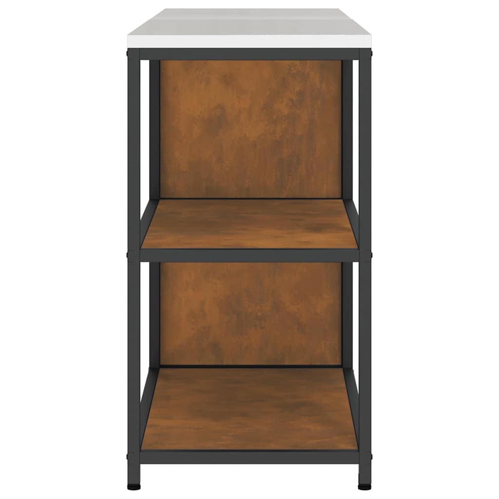 Kitchen Storage Set with Shelf 2 pcs Rusty 180 x 50 x 92 cm