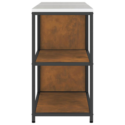 Kitchen Storage Set with Shelf 2 pcs Rusty 180 x 50 x 92 cm