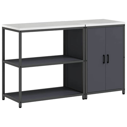 Kitchen Storage Set 2 pcs Anthracite Cold-rolled steel