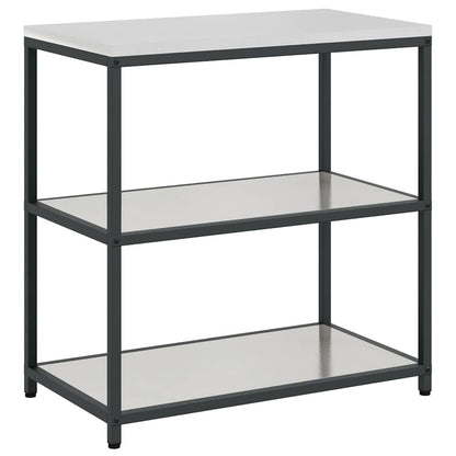 Kitchen Storage Set with Shelf 2 pcs Sliver Stainless steel