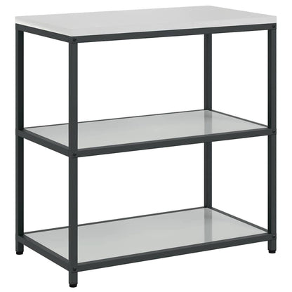 Kitchen Storage Set with Shelf 2 pcs Sliver Galvanised steel