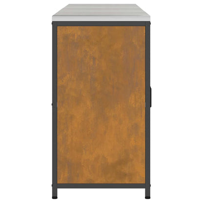 Kitchen Storage Set with Shelf 3 pcs Rusty 210 x 50 x 92 cm