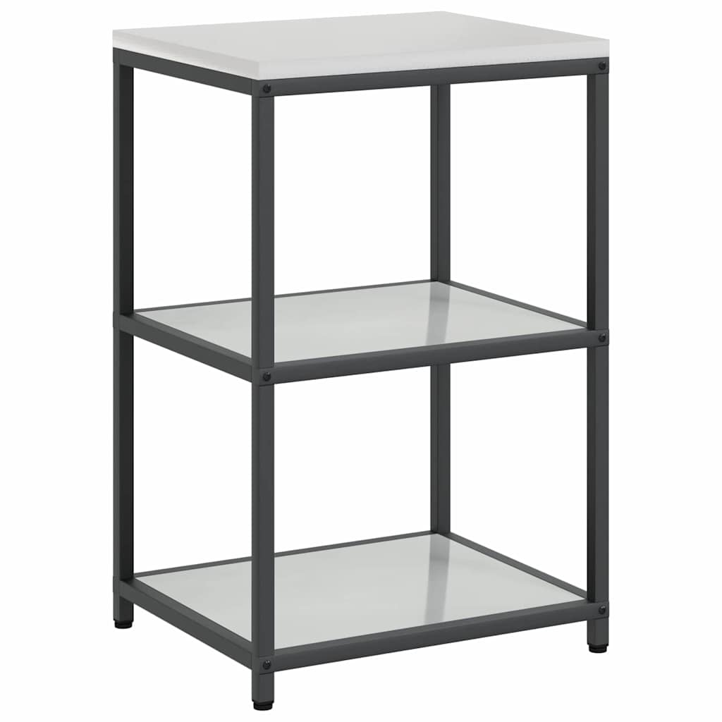 Kitchen Storage Set with Shelf 2 pcs Sliver 150 x 50 x 92 cm
