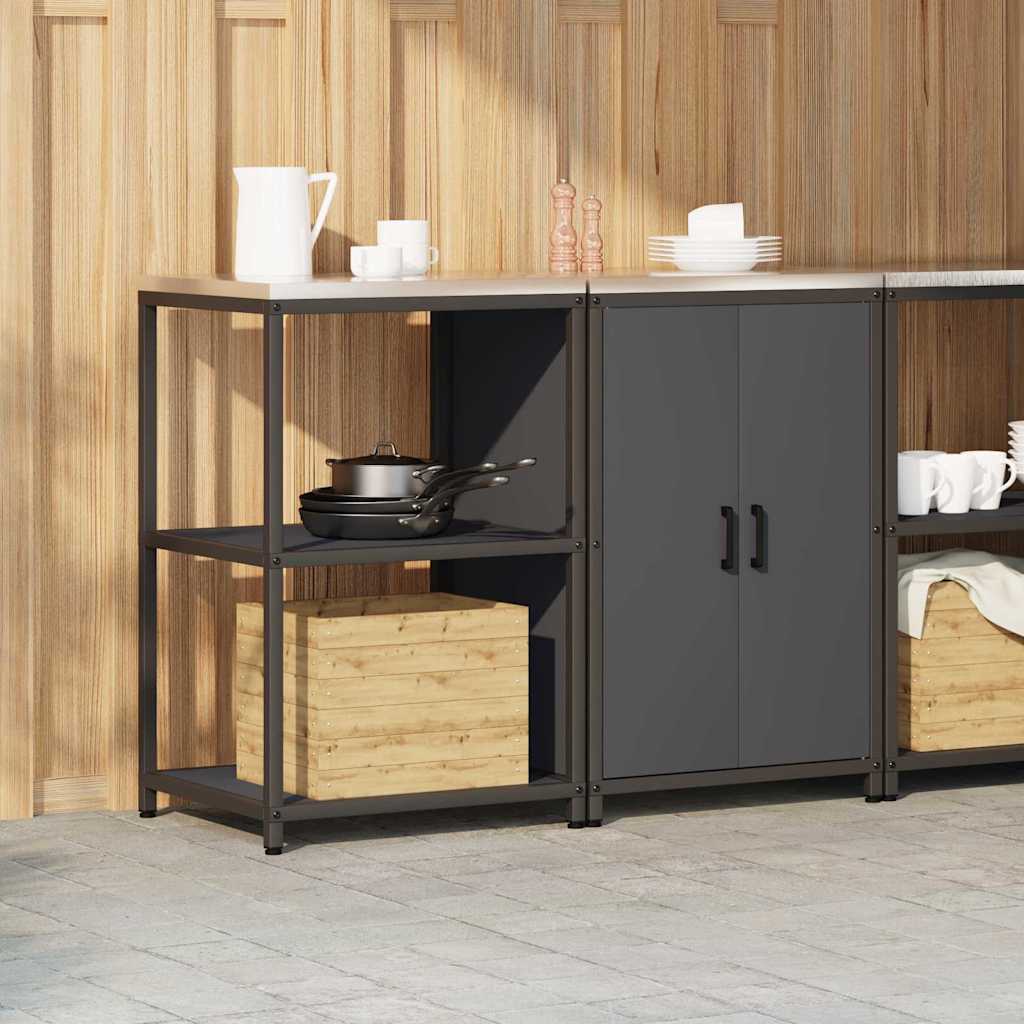 Kitchen Storage Set 2 pcs Anthracite Cold-rolled steel