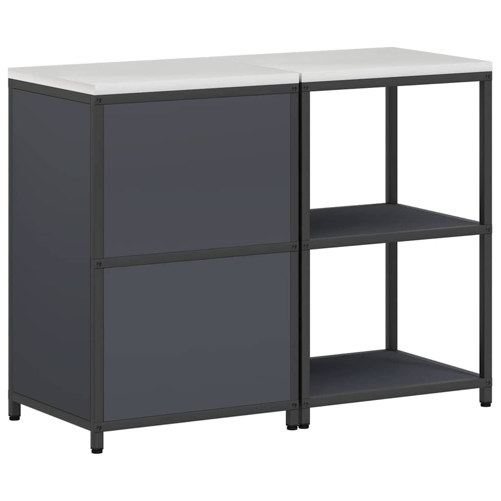 Kitchen Storage Set 2 pcs Anthracite Cold-rolled steel