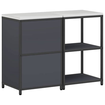 Kitchen Storage Set 2 pcs Anthracite Cold-rolled steel