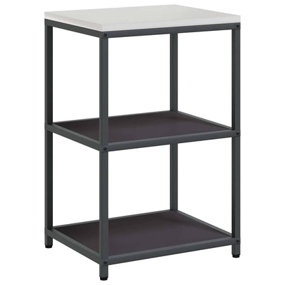 Kitchen Storage Set with Shelf 3 pcs Black 180 x 50 x 92 cm