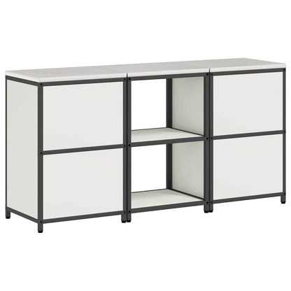 Kitchen Storage Set with Shelf 3 pcs White 180 x 50 x 92 cm