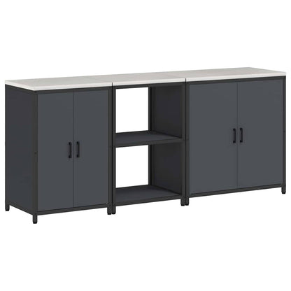 Kitchen Storage Set Other 3 pcs Anthracite 210 x 50 x 92 cm
