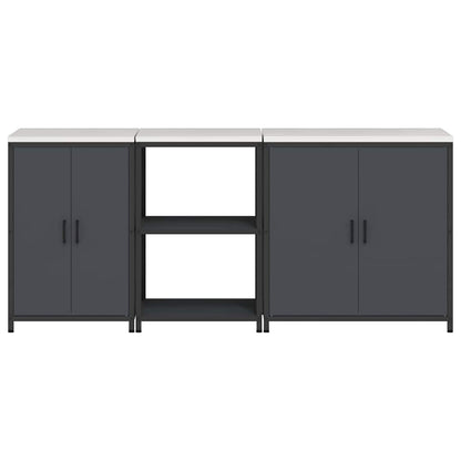 Kitchen Storage Set Other 3 pcs Anthracite 210 x 50 x 92 cm