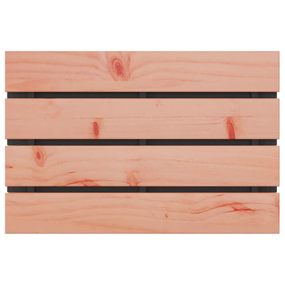 Garden Bench Black 60 x 40 x 43 cm Solid Douglas Wood and Steel