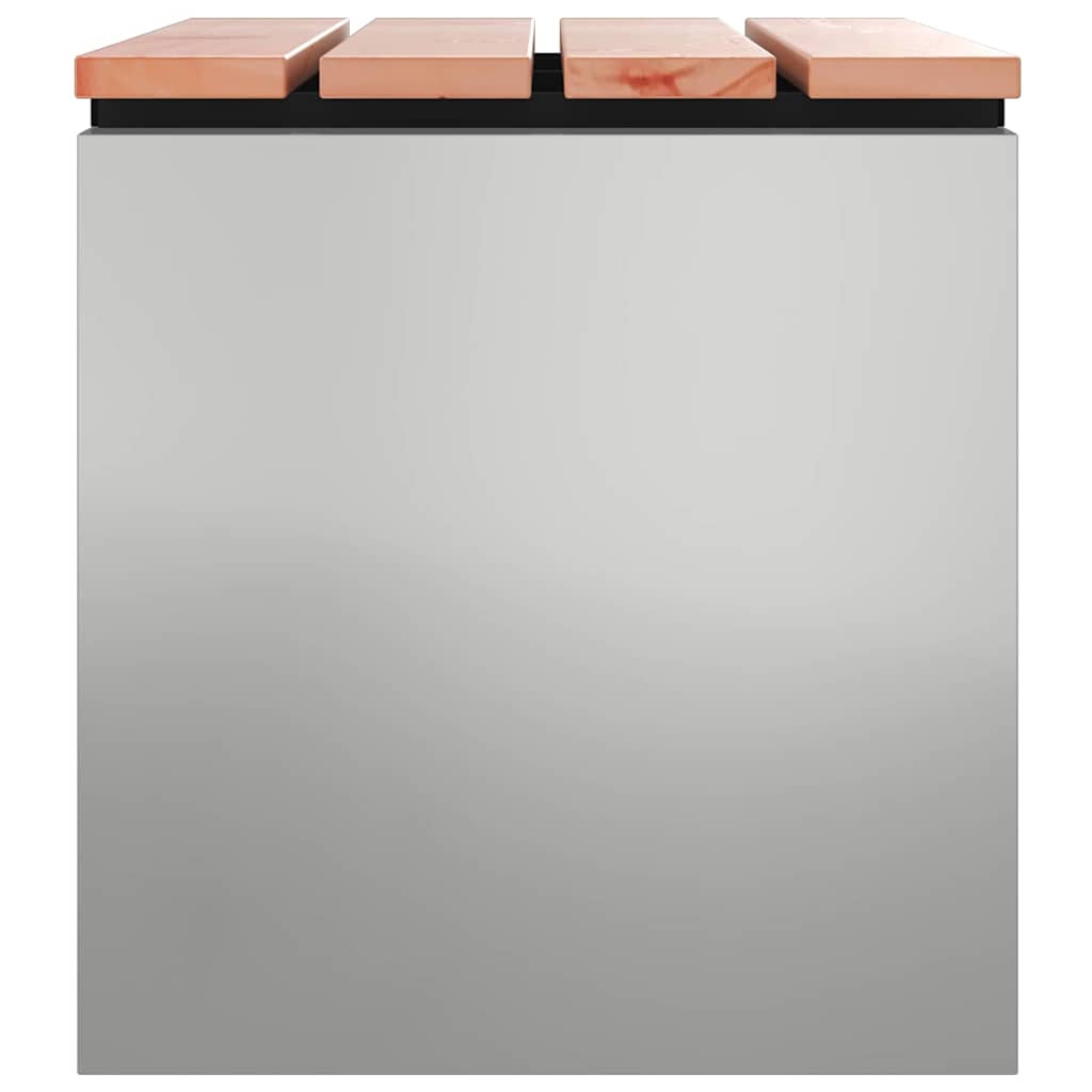 Garden Bench Silver 60 x 40 x 43 cm Galvanised steel