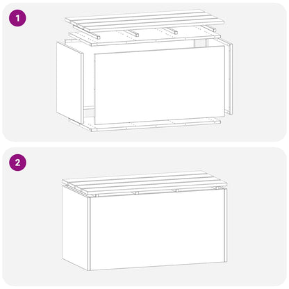 Garden Bench Silver 80 x 40 x43 cm Galvanised steel