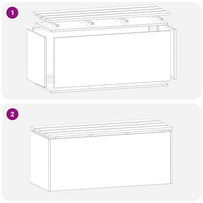 Garden Bench White 100 x 40 x 43 cm Steel