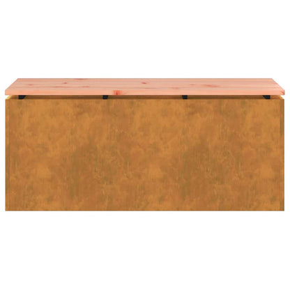 Garden Bench Rusty 100 x 40 x 43 cm Weathering steel