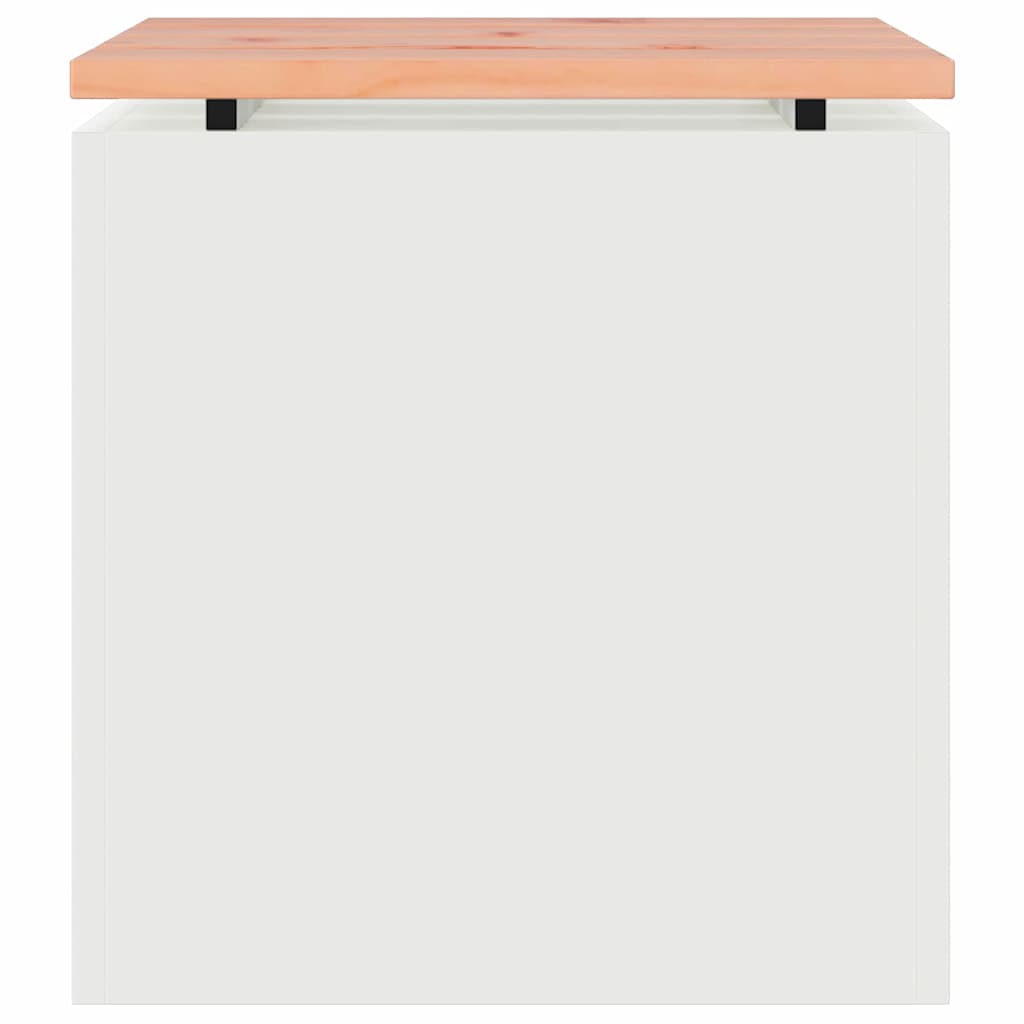 Garden Bench White 40 x 40 x 43 cm Steel