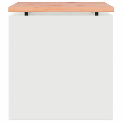 Garden Bench White 40 x 40 x 43 cm Steel