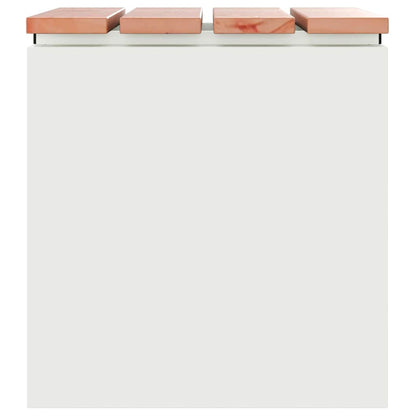 Garden Bench White 40 x 40 x 43 cm Steel