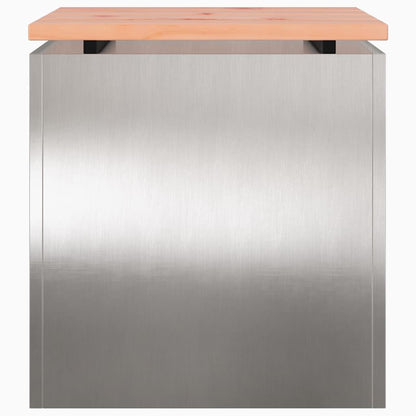 Garden Bench Silver 40 x 40 x 43 cm Stainless steel