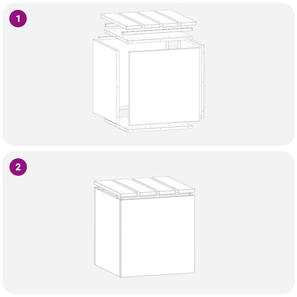 Garden Bench Silver 40 x 40 x 43 cm Galvanised steel