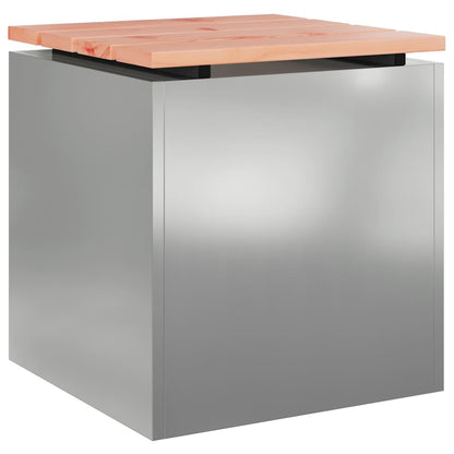Garden Bench Silver 40 x 40 x 43 cm Galvanised steel