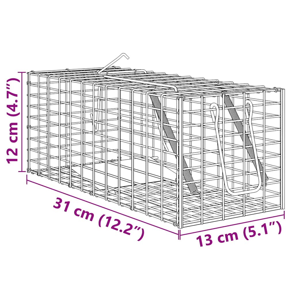 Animal Trap Anthracite 31 x 13 x 12cm Steel