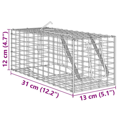 Animal Trap Anthracite 31 x 13 x 12cm Steel