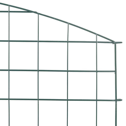 Pond Fence Set 5 pcs Green 100 x 50 cm Steel