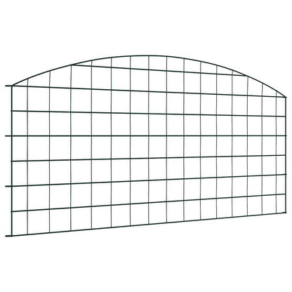 Pond Fence Set 5 pcs Green 100 x 50 cm Steel