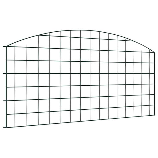 Pond Fence Set 5 pcs Green 100 x 50 cm Steel