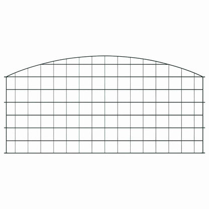 Pond Fence Set 5 pcs Green 100 x 50 cm Steel