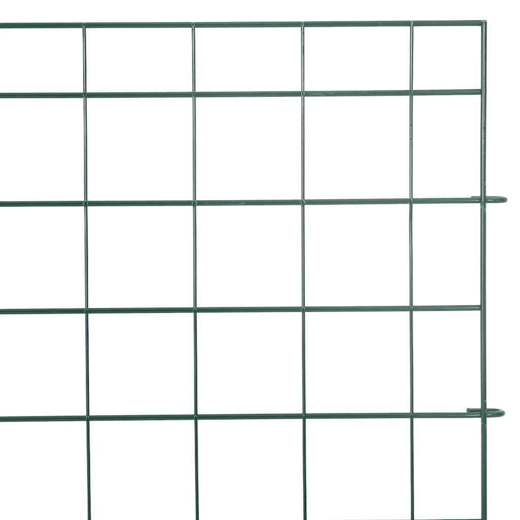 Pond Fence Set 5 pcs Green 100 x 50 cm Steel
