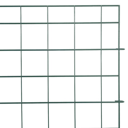Pond Fence Set 5 pcs Green 100 x 50 cm Steel