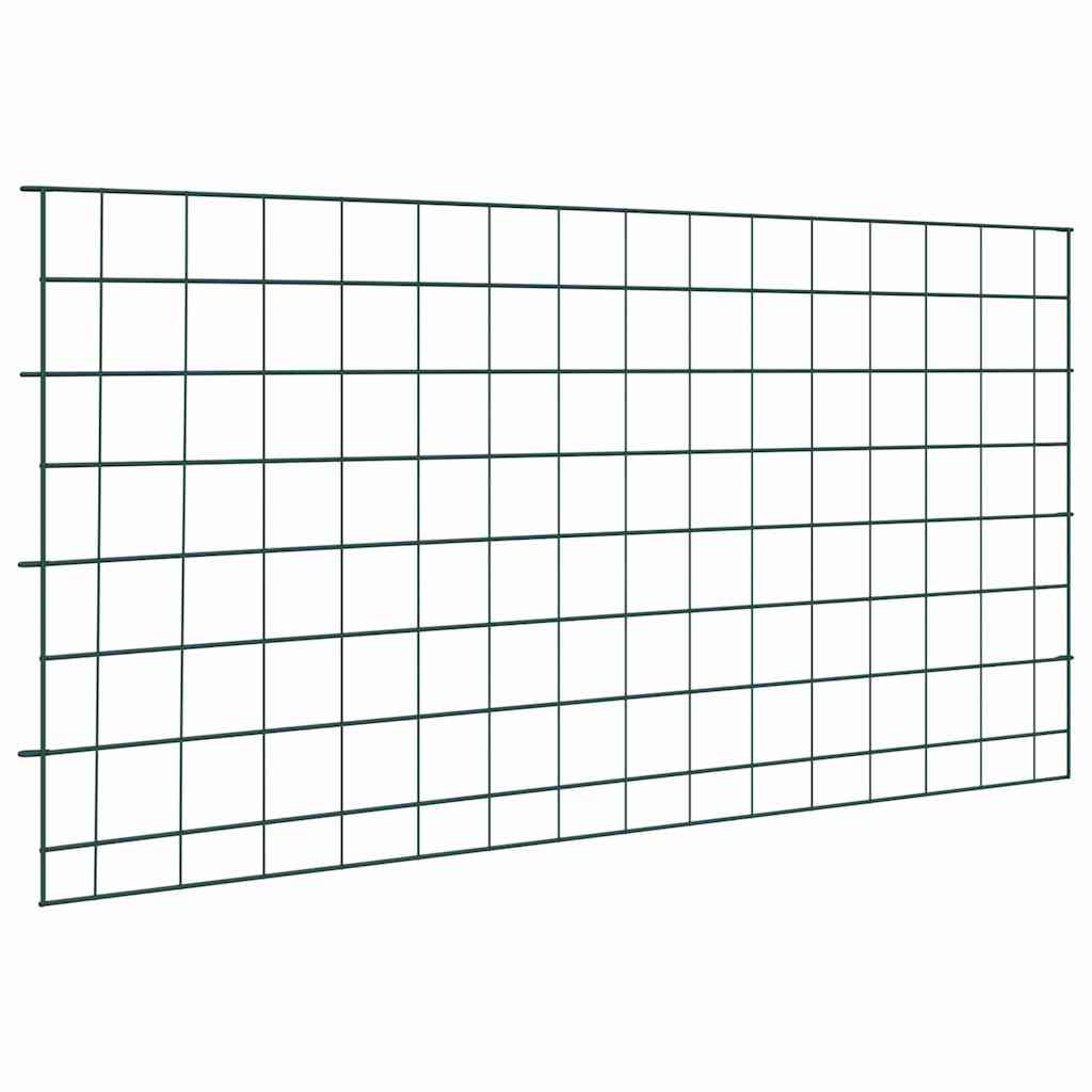 Pond Fence Set 5 pcs Green 100 x 50 cm Steel