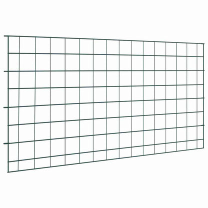 Pond Fence Set 5 pcs Green 100 x 50 cm Steel