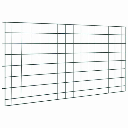 Pond Fence Set 5 pcs Green 100 x 50 cm Steel