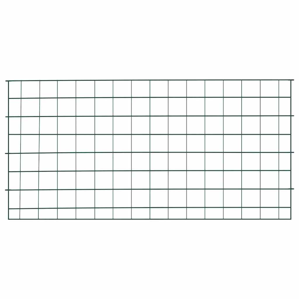 Pond Fence Set 5 pcs Green 100 x 50 cm Steel