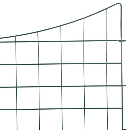 Pond Fence Set 5 pcs Green 100 x 50 cm Steel
