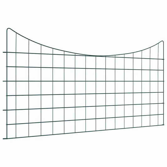 Pond Fence Set 5 pcs Green 100 x 50 cm Steel