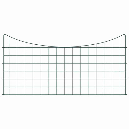 Pond Fence Set 5 pcs Green 100 x 50 cm Steel