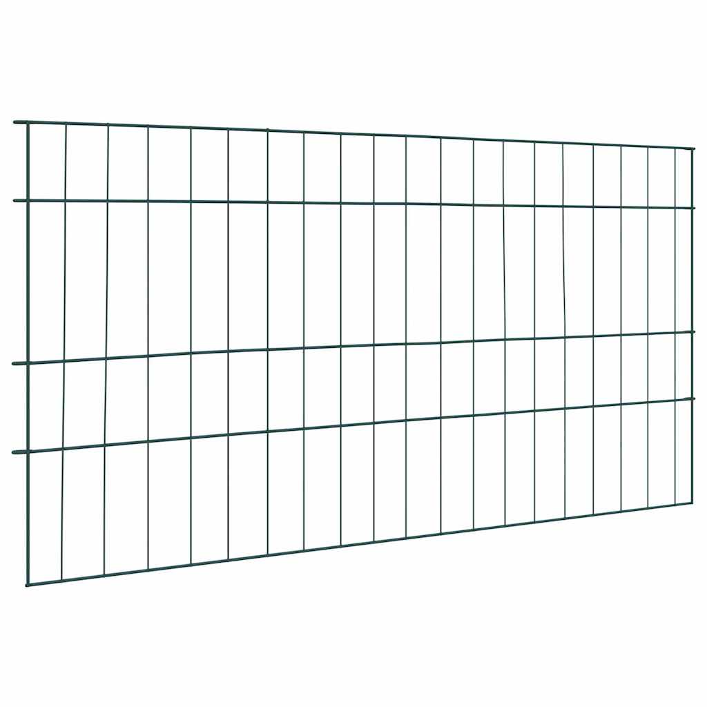 Pond Fence Set 5 pcs Green 100 x 50 cm Steel