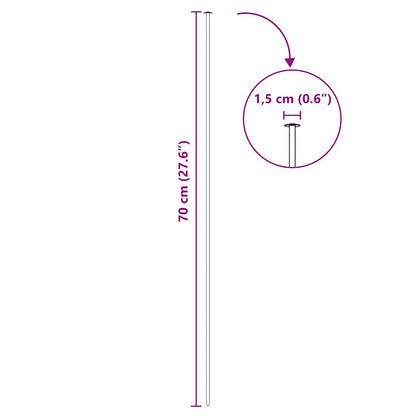 Pond Fence Set 5 pcs Green 100 x 50 cm Steel