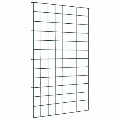 Pond Fence Set 8 pcs Green 50 x 80 cm Steel