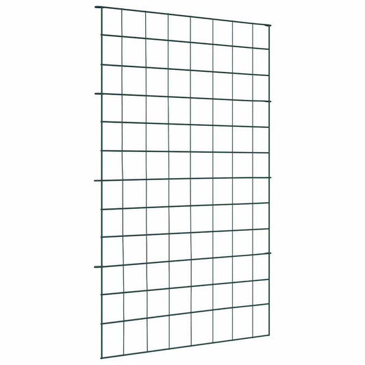 Pond Fence Set 8 pcs Green 50 x 80 cm Steel