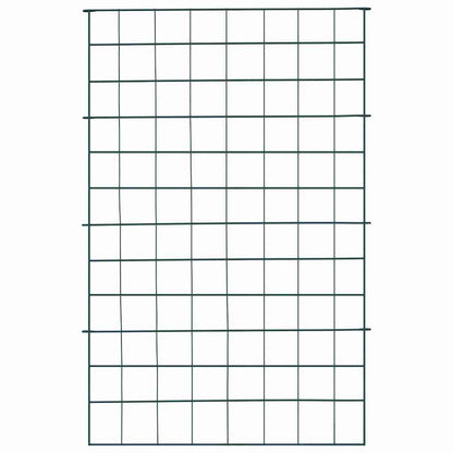 Pond Fence Set 8 pcs Green 50 x 80 cm Steel