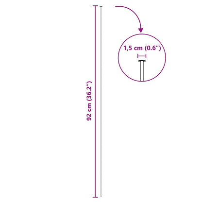 Pond Fence Set 8 pcs Green 50 x 80 cm Steel